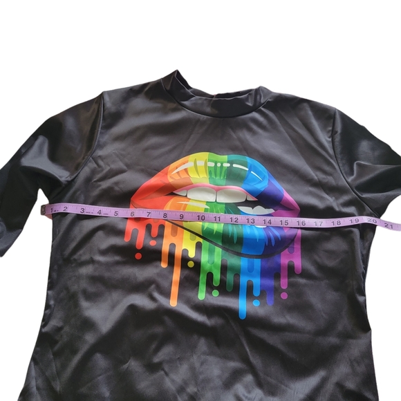 XL Black, multi color lips - Picture 2 of 7